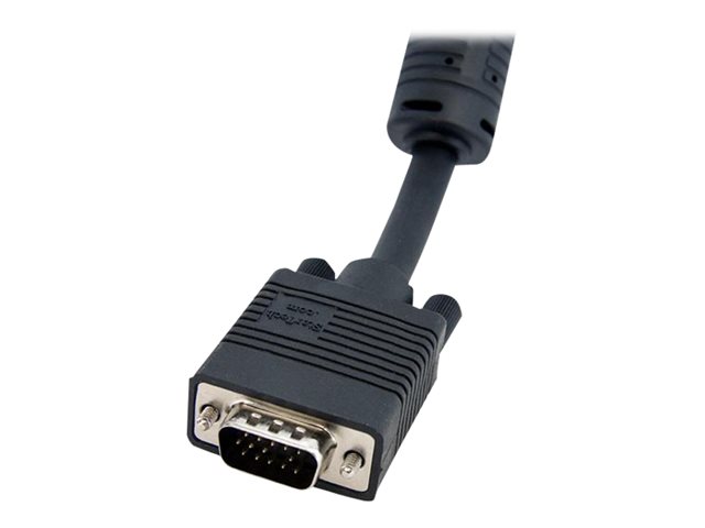 StarTech.com Coax High Resolution Monitor VGA Video Extension Cable - VGA extension cable - HD-15 (VGA) (M) to HD-15 (VGA) (F) - 10 m - molded - black
