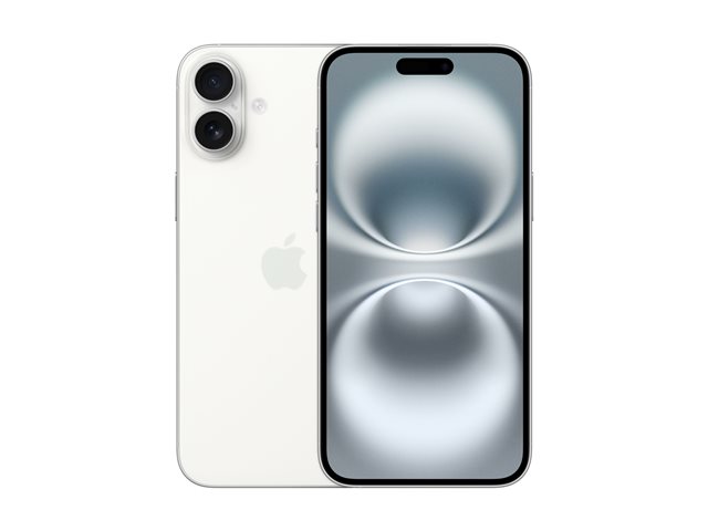 Apple iPhone 16 Plus - 5G smartphone - dual-SIM / Internal Memory 128 GB - OLED display - 6.7" - 2796 x 1290 pixels - 2x rear cameras 48 MP, 12 MP - front camera 12 MP - white