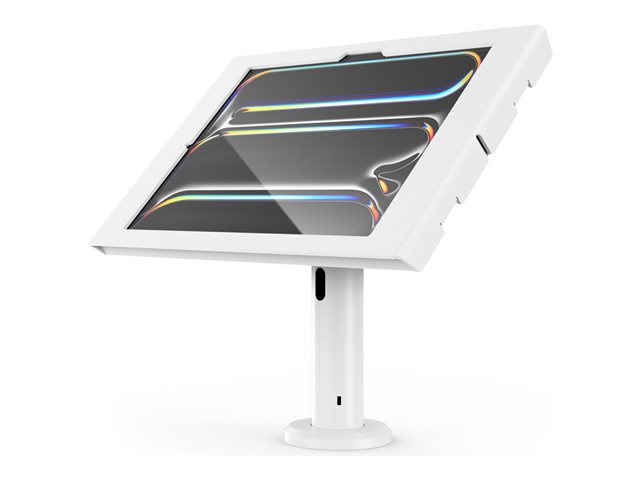 Compulocks iPad Pro M4 13" (2024), Apex Enclosure Tilting Stand 8" - Mounting kit (enclosure, stand) - exposed front/back camera and sensors - for tablet - lockable - metal frame - white - screen size: 13" - wall-mountable - for Apple 13-inch iPad Pro (M4