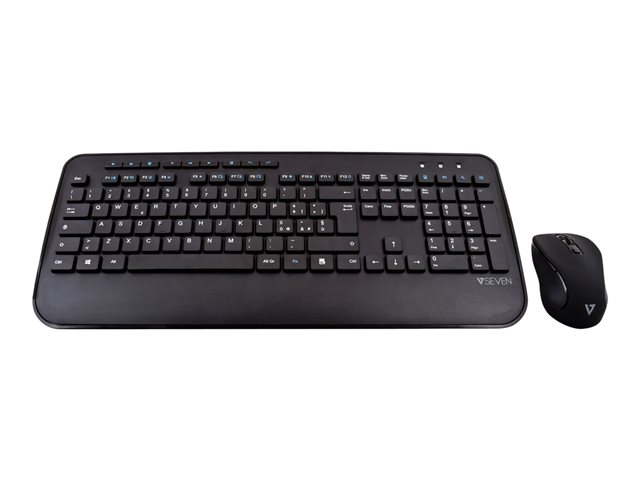 V7 CKW300IT - keyboard and mouse set - QWERTY - Italian Input Device