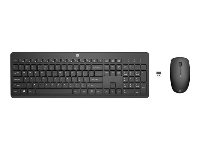 HP 235 - keyboard and mouse set full size - black Input Device