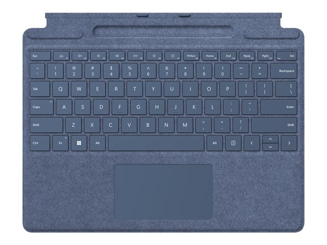 Microsoft Surface Pro Signature Keyboard - keyboard - with touchpad, accelerometer, Surface Slim Pen 2 storage and charging tray - QWERTY - English - sapphire Input Device