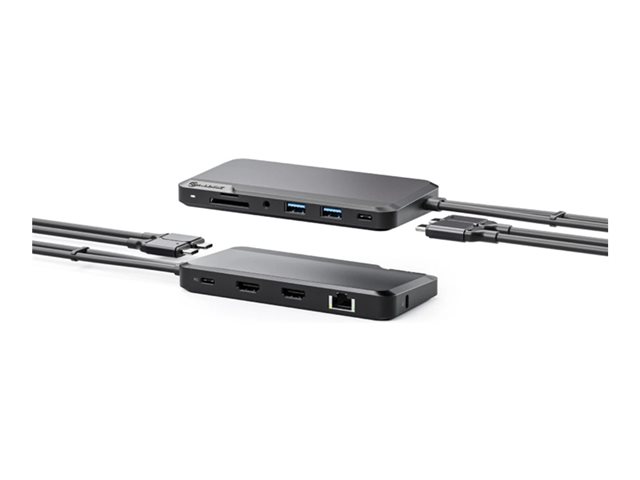 PORTABLE DOCK FOR MAC 10-IN-1 DUAL DISPLAY 4K SUPP DARK GREY