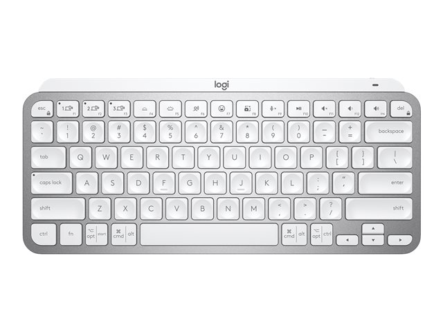 Logitech MX Keys Mini - Keyboard - backlit - wireless - Bluetooth - QWERTY - UK - pale grey