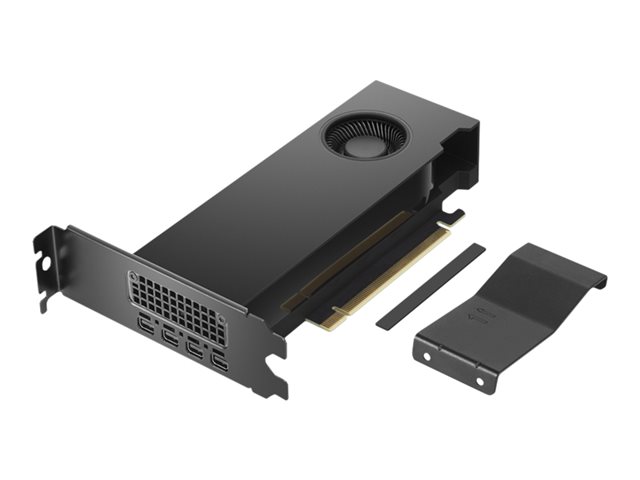 NVIDIA RTX A2000 - Graphics card - RTX A2000 - 12 GB GDDR6 - PCIe 4.0 x16 - 4 x Mini DisplayPort - OEM - brown box - for ThinkCentre M75t Gen 2, ThinkStation P3 Ultra, P340, P350, P358, P520, P620, P720, P920