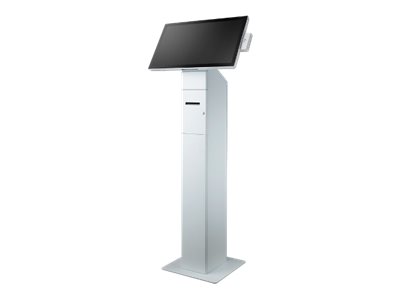 UTC-750 WHITE FLOOR SINGLE KIOSK WITH PRINTER