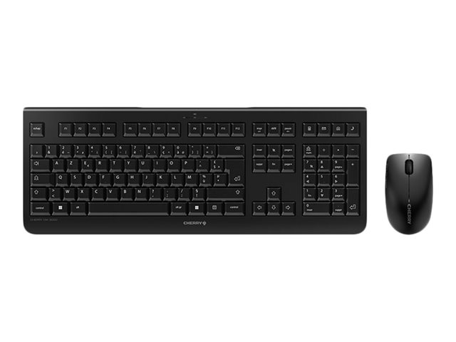 CHERRY DW 3000 - keyboard and mouse set - French - black Input Device