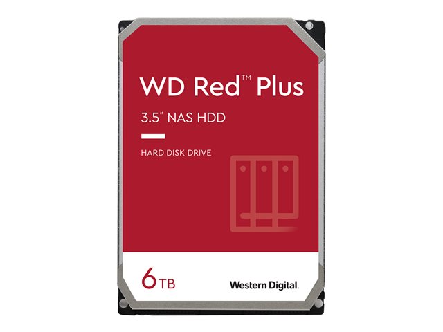 WD Red Plus WD60EFZX - hard drive - 6 TB - SATA 6Gb/s