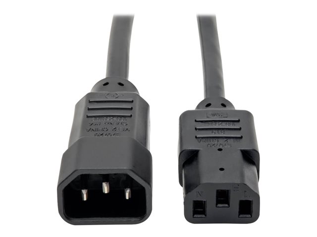 Eaton Tripp Lite Series PDU Power Cord, C13 to C14 - 10A, 250V, 18 AWG, 6 ft. (1.83 m), Black - power extension cable - IEC 60320 C14 to power IEC 60320 C13 - 1.83 m