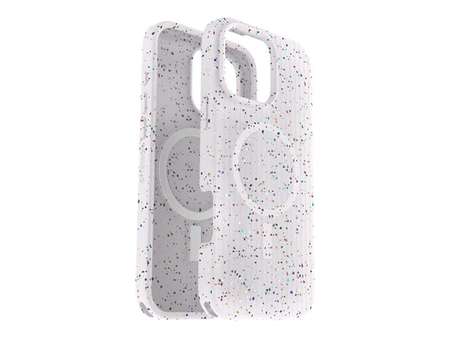OtterBox Symmetry Core Series - Back cover for mobile phone - MagSafe compatibility - sprinkles (white) - for Apple iPhone 16 Pro Max