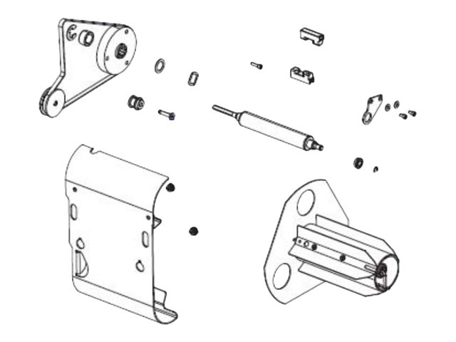 Zebra - media rewind option kit ( 203 & 300 dpi)