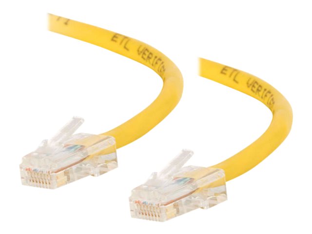 C2G Cat5e Non-Booted Unshielded (UTP) Network Crossover Patch Cable - crossover cable - 5 m - yellow
