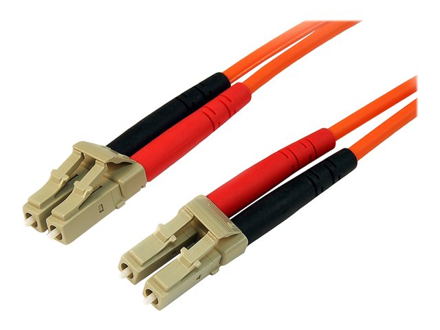 Startech 30m Fiber Optic Cable - Multimode Duplex 50/125 - LSZH - LC/LC - OM2 - LC to LC Fiber Patch Cable (50FIBLCLC30) - Network cable - LC multi-mode (M) to LC multi-mode (M) - 30 m - 30 m - fibre optic - duplex - 50 / 125 micron - orange - for P/N: SF