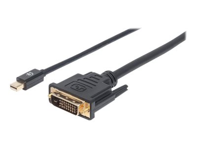MINI DISPLAYPORT 1.2A TO DVI-D- 1.8M 1080P/60HZ MALE/FEMALE BLA