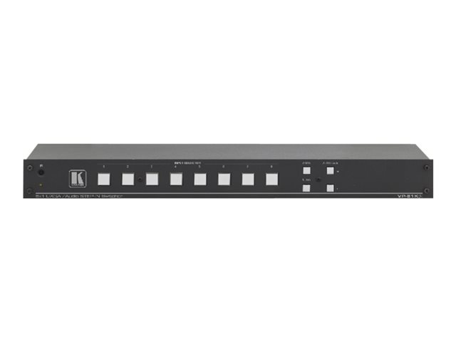 Kramer VP-81KSi 8x1 Computer Graphics Video & Stereo Audio Step-In Switcher - video/audio switch - Managed - rack-mountable