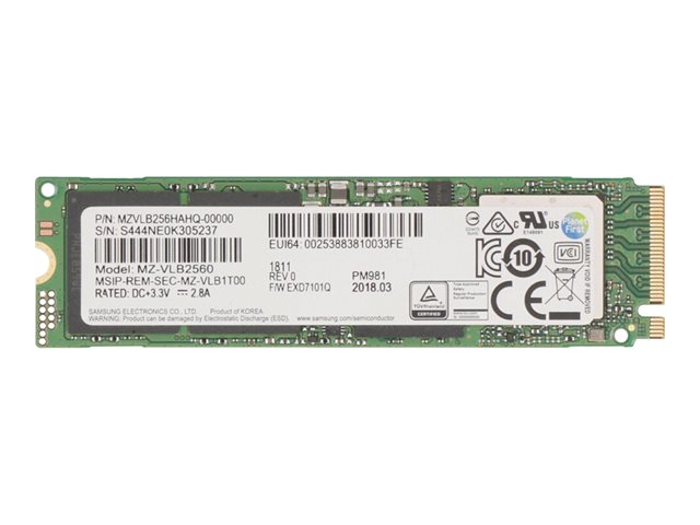 256GB M.2 PCIe NVMe 2280