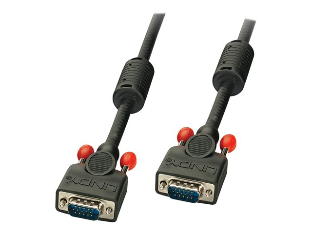 0.5M PREMIUM SVGA 15 PIN MALE TO 15 PIN MALE CABLE BLACK