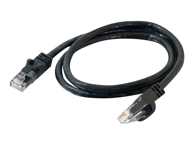 C2G Cat6 Booted Unshielded (UTP) Network Patch Cable - Patch cable - RJ-45 (M) to RJ-45 (M) - 7 m - UTP - CAT 6 - molded, snagless, stranded - black