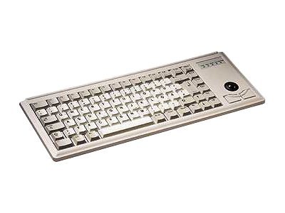 CHERRY Compact-Keyboard G84-4400 - Keyboard - USB - English - light grey