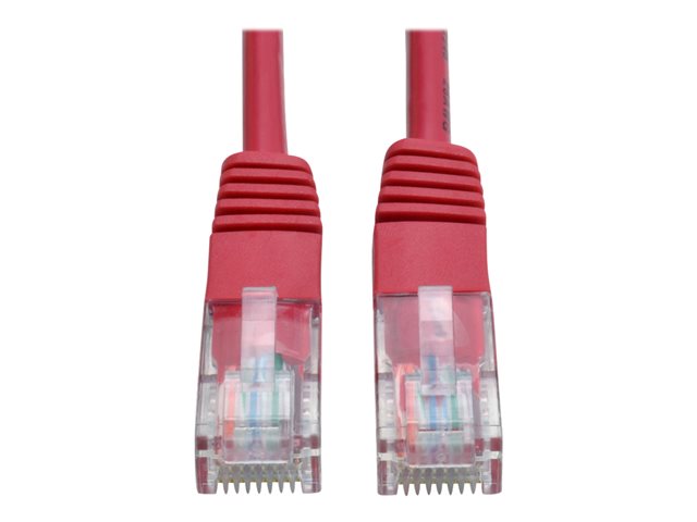 Eaton Tripp Lite Series Cat5e 350 MHz Molded (UTP) Ethernet Cable (RJ45 M/M), PoE - Red, 6 ft. (1.83 m) - patch cable - 1.8 m - red