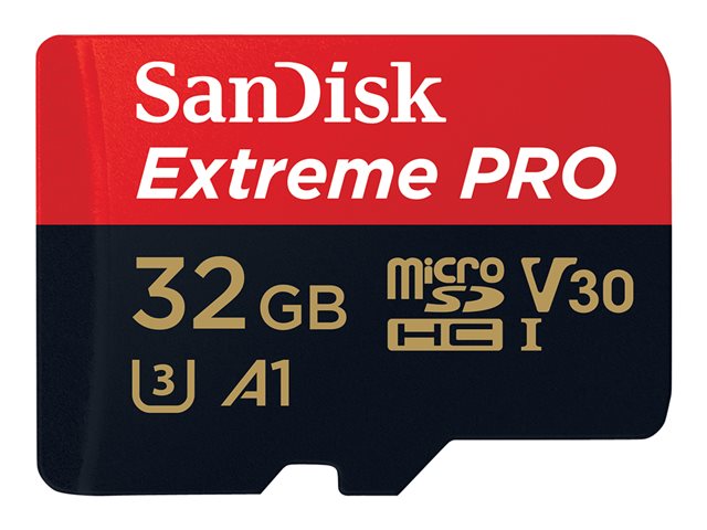 Extreme Pro microSDHC 32GB+SD Adapter