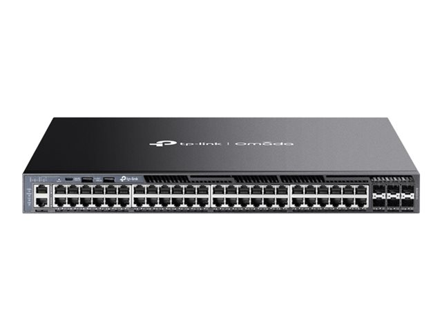 TP-Link Omada SG6654X V1 - Switch - L3 - Managed - 48 x 10/100/1000 + 6 x 10Gb Ethernet SFP+ - front to back airflow - rack-mountable