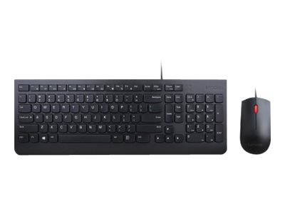 Lenovo Essential Wired Combo - keyboard and mouse set - US with Euro symbol Input Device