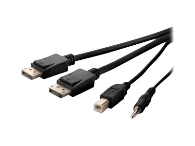 Belkin Secure KVM Combo Cable - video / USB / audio cable - 1.83 m