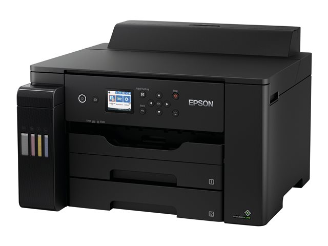 Epson EcoTank ET-16150 ET 16150  ET16150 - Printer - colour - Duplex - ink-jet - A3 - 4800 x 1200 dpi - up to 25 ppm (mono) / up to 25 ppm (colour) - capacity: 550 sheets - USB 2.0, Gigabit LAN, Wi-Fi - black