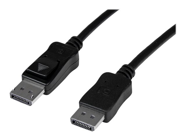 StarTech 30 ft DisplayPort 1.2 Cable with Latches - Active - 2560x1600 - DPCP & HDCP - Male to Male DP Video Monitor Cable (DISPL10MA) - DisplayPort cable - DisplayPort (M) to DisplayPort (M) - 10 m - active, latched - black - for P/N: DK30C2DPEPUE, DK30C