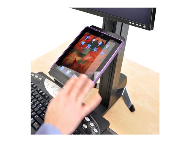 Ergotron WorkFit-S Tablet/Document Holder mounting component - for tablet - black