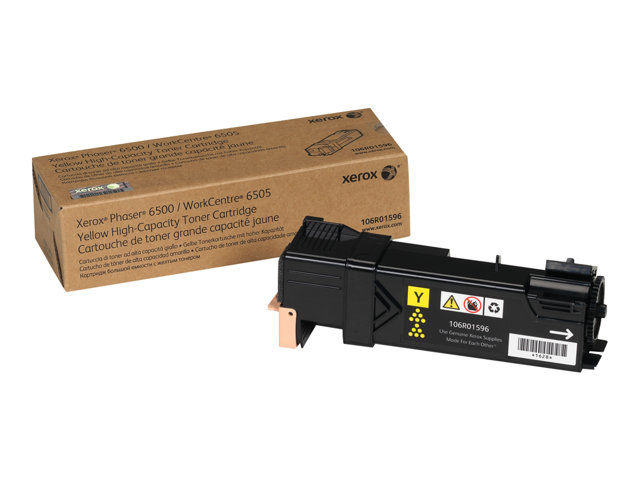 Xerox Phaser 6500 - High capacity - yellow - original - toner cartridge - for Phaser 6500, WorkCentre 6505