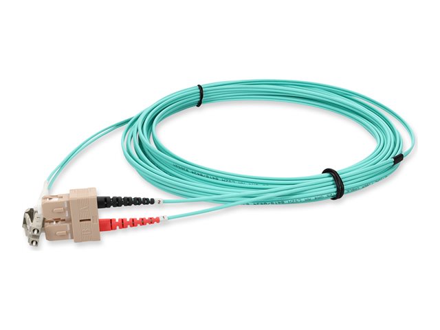 AddOn - Patch cable - LC multi-mode (M) to SC multi-mode (M) - 1 m - fibre optic - duplex - 50 / 125 micron - OM4 - halogen-free - aqua