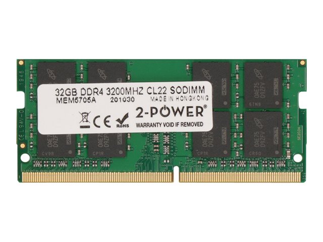 32GB DDR4 3200MHz CL22 SODIMM