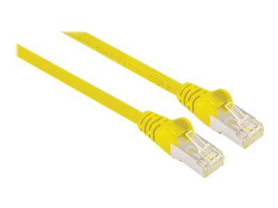 Intellinet Network Patch Cable, Cat7 Cable/Cat6A Plugs, 2m, Yellow, Copper, S/FTP, LSOH / LSZH, PVC, RJ45, Gold Plated Contacts, Snagless, Booted, Lifetime Warranty, Polybag - patch cable - 2 m - yellow
