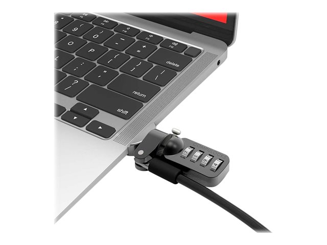 Compulocks Ledge Lock Adapter for MacBook Air M1 with Combination Cable Lock - security slot lock adapter - with combo cable lock