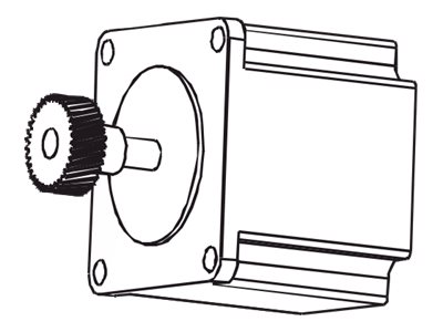 STEPPER MOTOR ASSEMBLY .