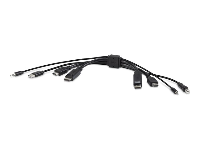 Belkin Secure KVM Combo Cable - video / USB / audio cable - TAA Compliant - 30.5 cm