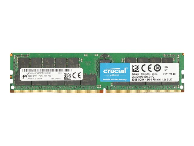 32GB DDR4 2400MHZ ECC RDIMM (2Rx4)