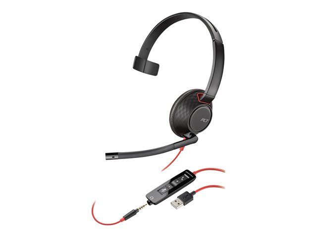 Poly Blackwire C5210 USB-A - headset - USB, 3.5 mm jack