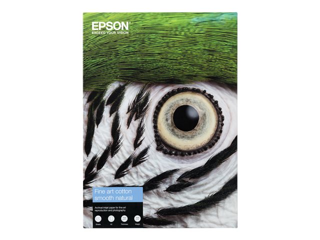 Epson Fine Art - rag paper - smooth - 25 sheet(s) - A3 Plus - 300 g/m²