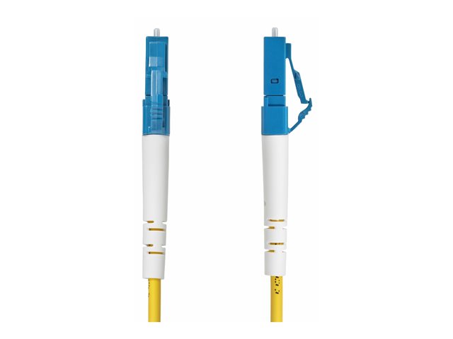 StarTech.com 1m (3.3ft) LC to LC (UPC) OS2 Single Mode Simplex Fiber Optic Cable, 9/125µm, Laser Optimized, 40G/100G, Bend Insensitive, Low Insertion Loss - LSZH Fiber Patch Cord (SPSMLCLC-OS2-1M) - Patch cable - LC/UPC single-mode (M) to LC/UPC single-mo