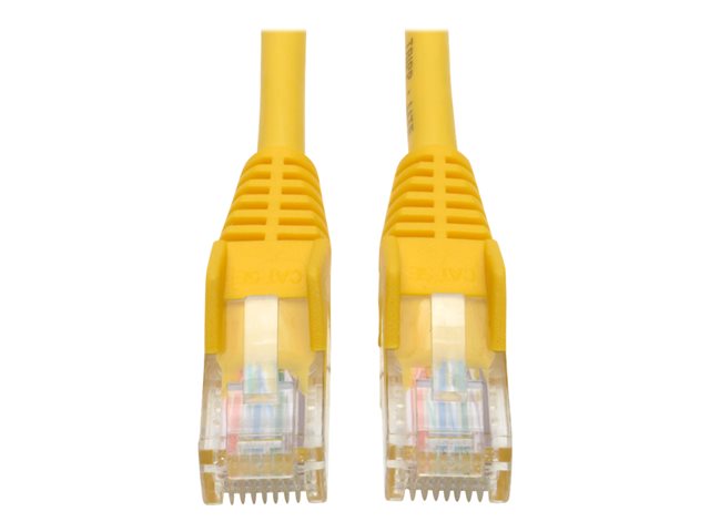 Eaton Tripp Lite Series Cat5e 350 MHz Snagless Molded (UTP) Ethernet Cable (RJ45 M/M), PoE - Yellow, 3 ft. (0.91 m) - patch cable - 91 cm - yellow