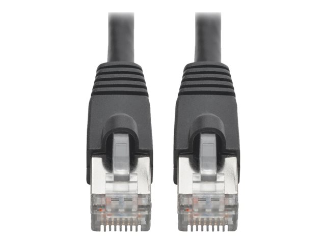 3FT CAT6A 10G STP RJ45 MM POE BLACK SNAGLESS MOULDED