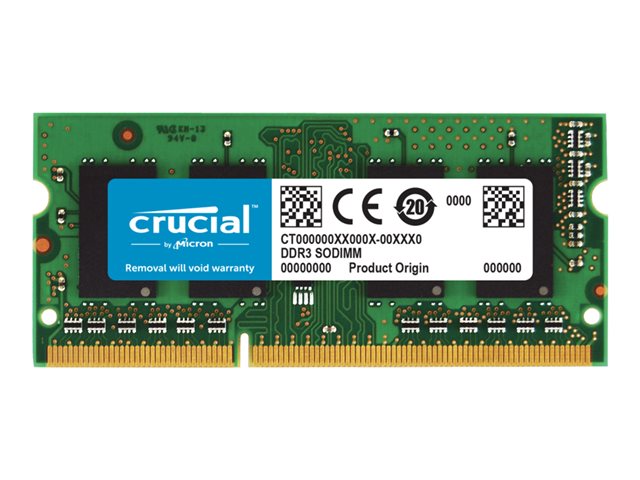 Crucial - DDR3 - module - 4 GB - SO-DIMM 204-pin - 1333 MHz / PC3-10600 - unbuffered