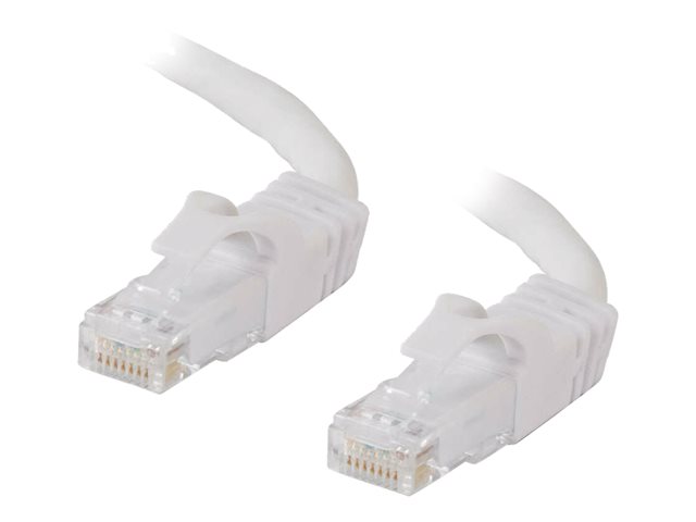 C2G Cat6 Booted Unshielded (UTP) Network Patch Cable - Patch cable - RJ-45 (M) to RJ-45 (M) - 10 m - UTP - CAT 6 - molded, snagless, stranded - white