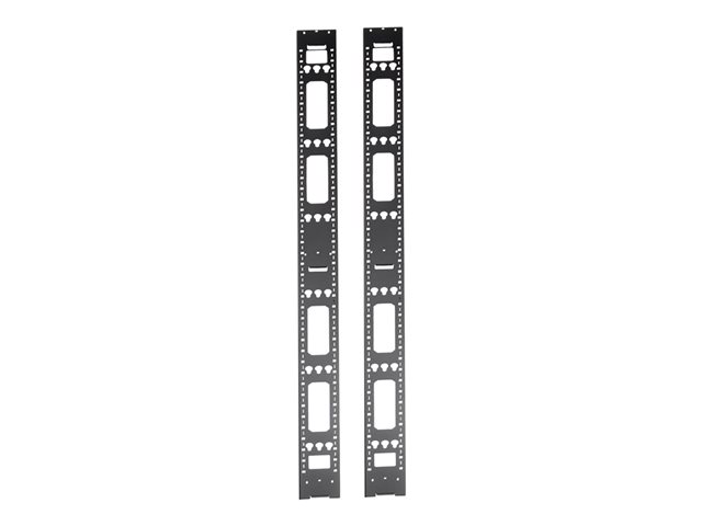 Eaton Tripp Lite Series 42U Rack Enclosure Server Cabinet Vertical Cable Management Bars - rack cable management panel