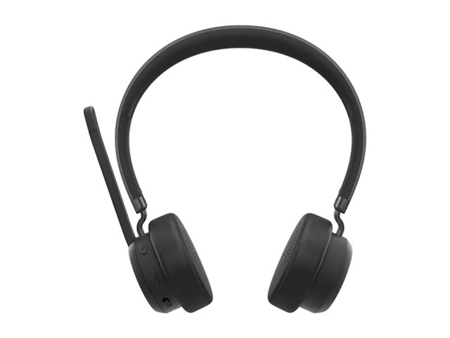 Lenovo - Headset - on-ear - wireless - black