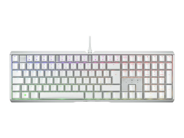 CHERRY XTRFY MX 3.1 - Keyboard - 100% - full size - backlit - USB-C - QWERTY - UK - key switch: CHERRY MX2A Red - white