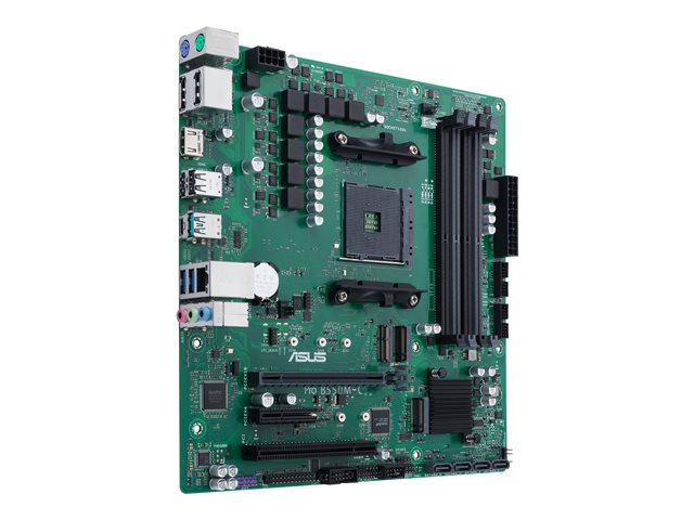 ASUS Pro B550M-C/CSM - Motherboard - micro ATX - Socket AM4 - AMD B550 Chipset - USB 3.2 Gen 1, USB 3.2 Gen 2, USB-C Gen2 - Gigabit LAN - onboard graphics (CPU required) - HD Audio (8-channel)